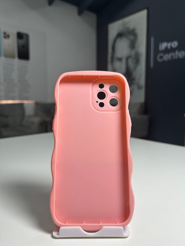 Case con bordes ondulado de Unicolor - 12 Normal / 12 Pro