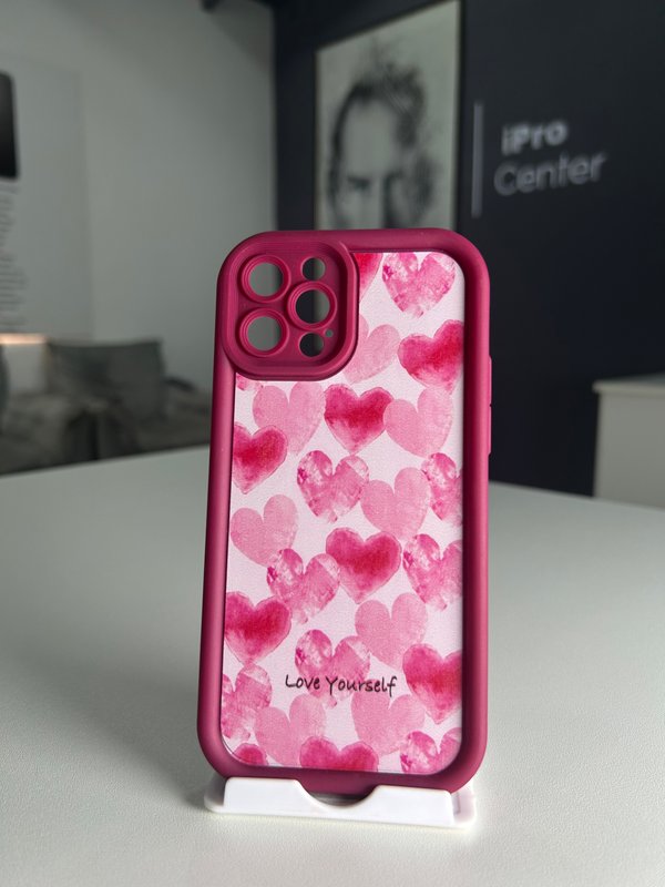 Case estampado con corazones - 12 Pro/Pro Max 