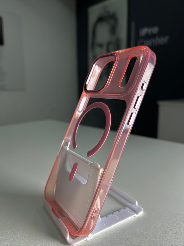 Case unicolor con bordes en la cámara sobresaliente 