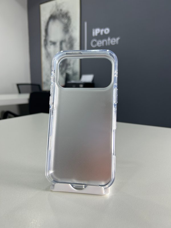 Case elegante Negro con diseño de corazones plateado - 17 Pro Max