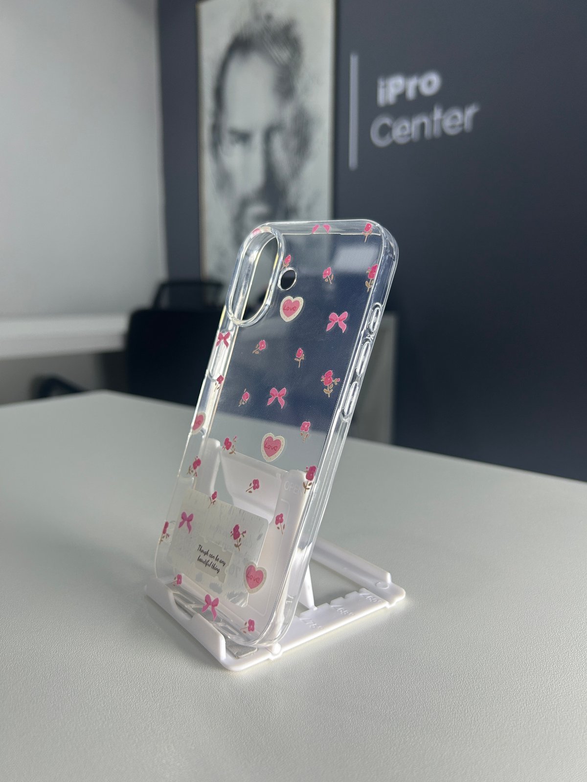 Case transparente con diseños de flores y moños - 16/17 Normal  - 4