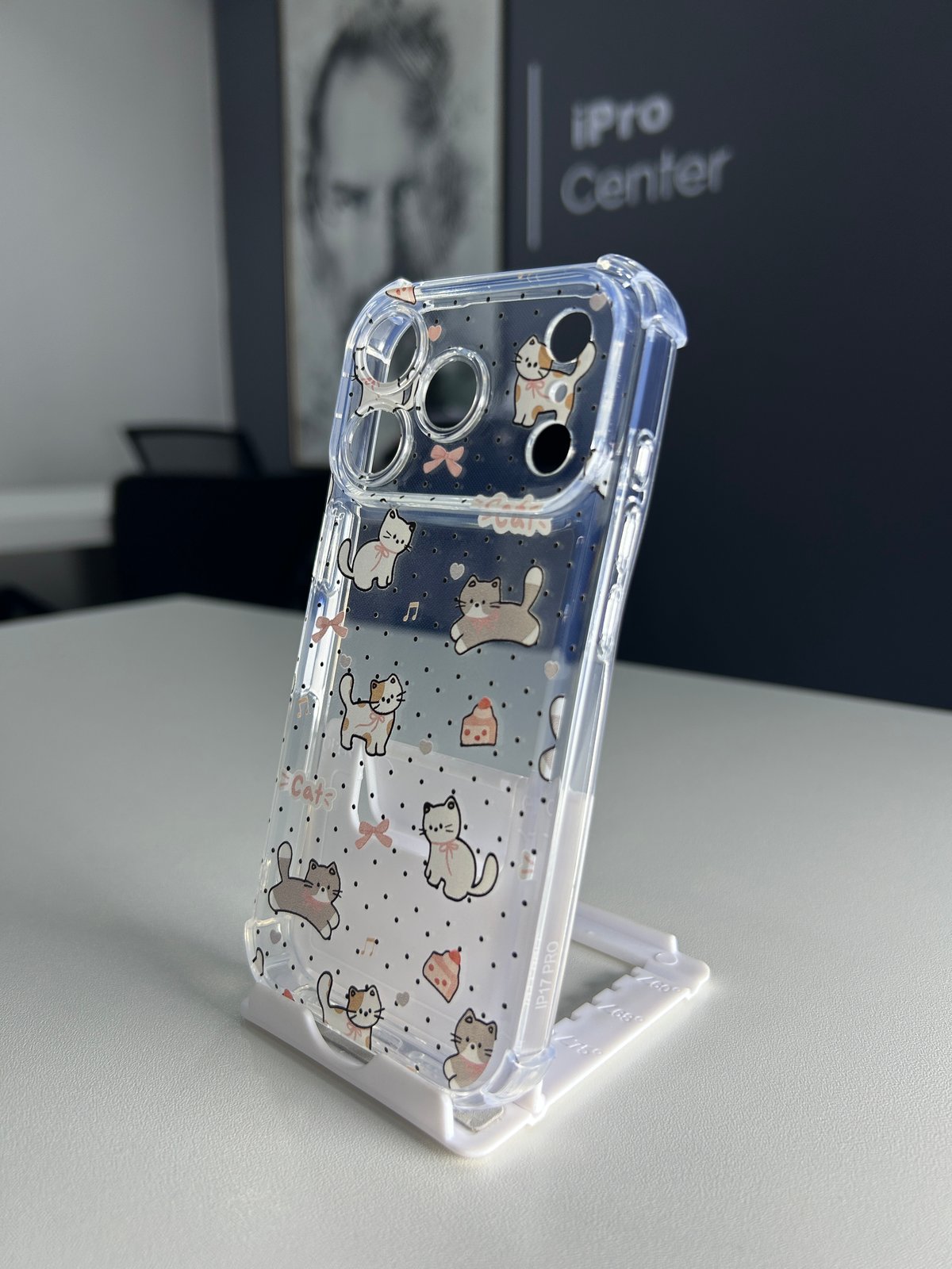 Case transparente con diseños de Cat - iPhone 17 Pro Max  - 4