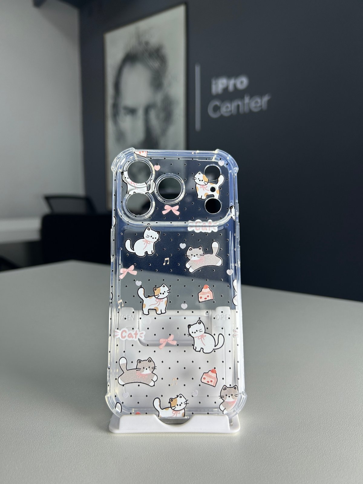 Case transparente con diseños de Cat - iPhone 17 Pro Max  - 3