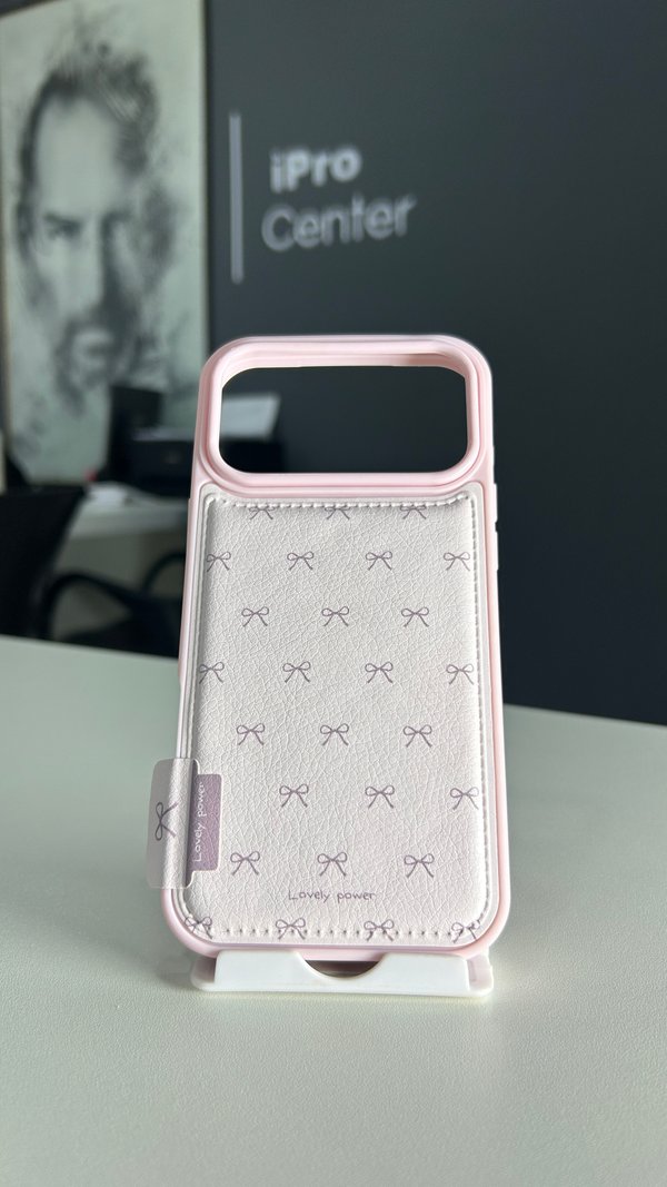 Case elegante con detalles de moñito - 17 Pro Max 