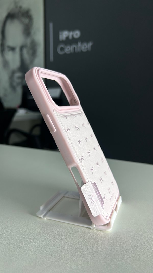 Case elegante con detalles de moñito - 17 Pro Max 