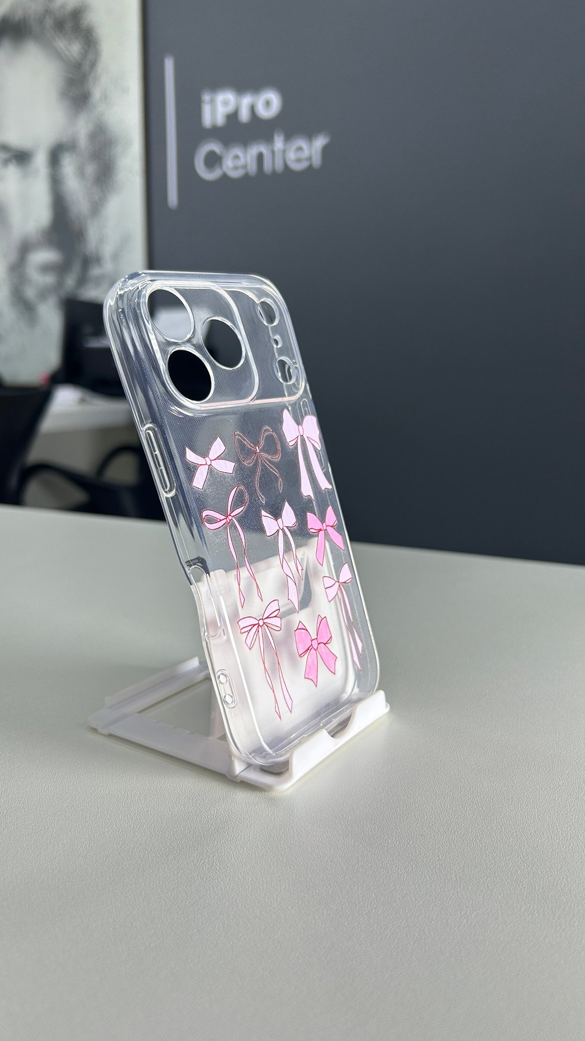 Case transparente con diseños de moños grandes - 17 Pro  - 3