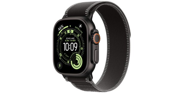 Apple Watch Ultra 3 49MM (GPS + Celular) caja de Titanium Black y correa Trail Loop en color black 49MM