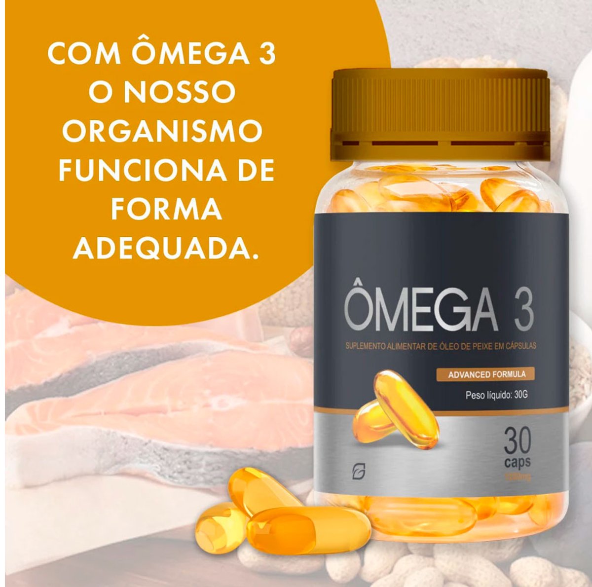 Omega 3 – 30 Cápsulas | EPA + DHA - 4