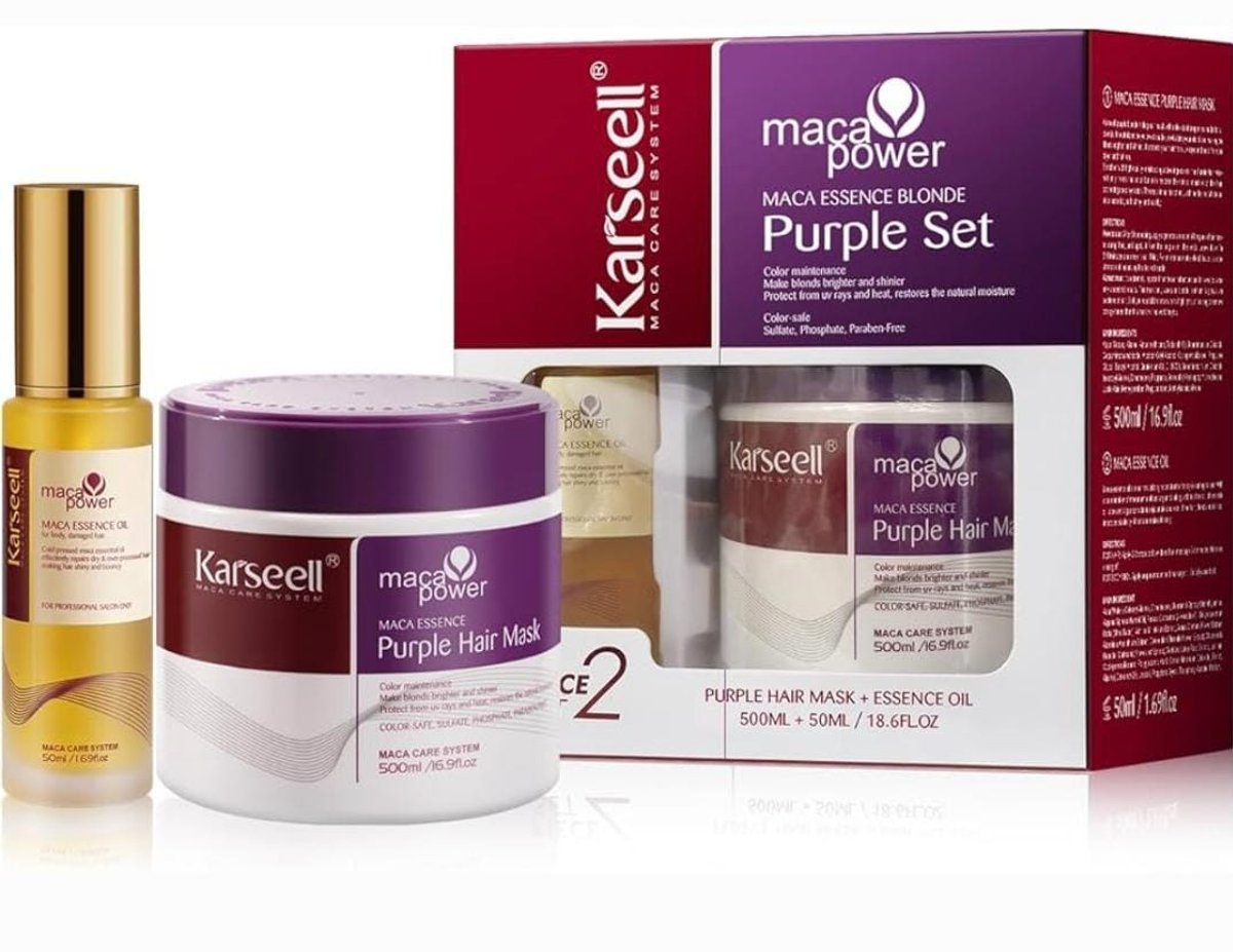 KARSEELL MASCARILLA MORADA 500 ML + ACEITE DE ARGÁN 50 ML