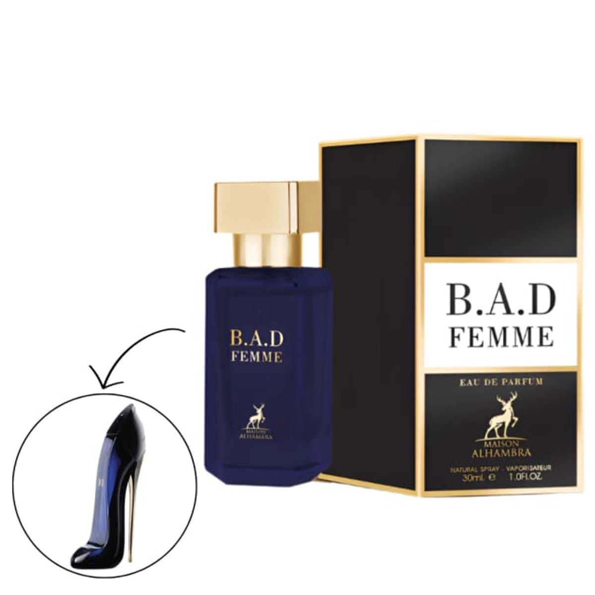 MAISON ALHAMBRA MINIATURA B.A.D FEMME EDP 30 ML 