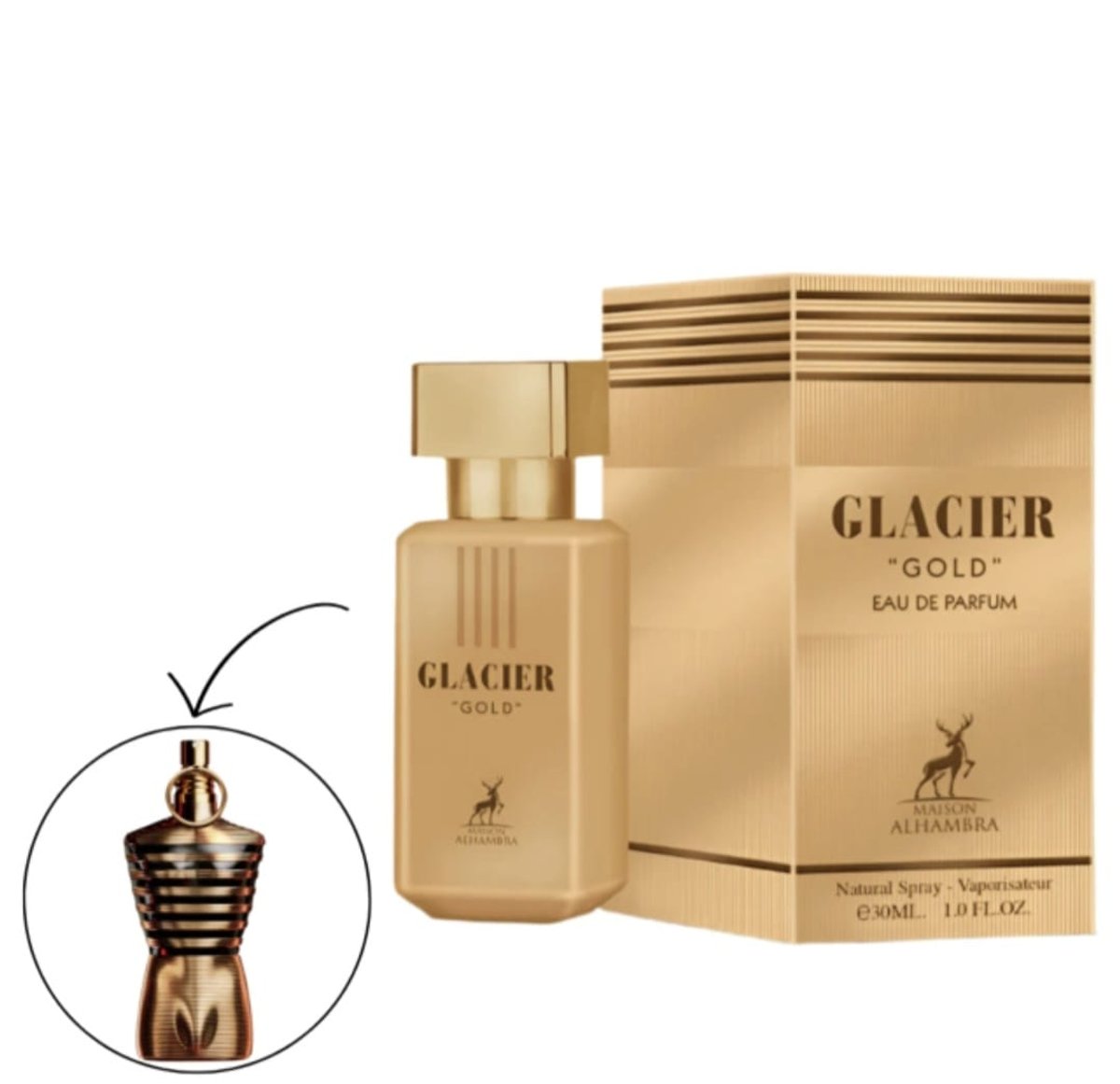 MAISON ALHAMBRA MINIATURA GLACIER GOLD EDP 30 ML