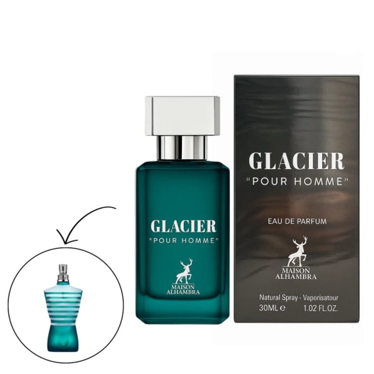 MAISON ALHAMBRA MINIATURA GLACIER POUR HOMME EDP 30 ML