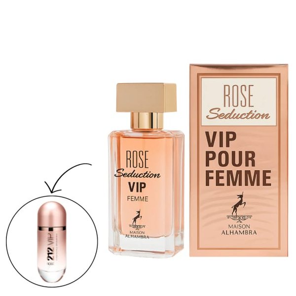 MAISON ALHAMBRA MINIATURA ROSE SEDUCTION VIP POUR FEMME EDP 30 ML