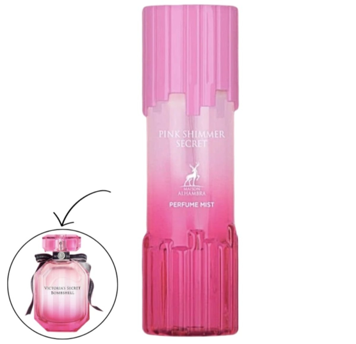 MAISON ALHAMBRA BODY MIST PINK SHIMMER SECRET 250 ML