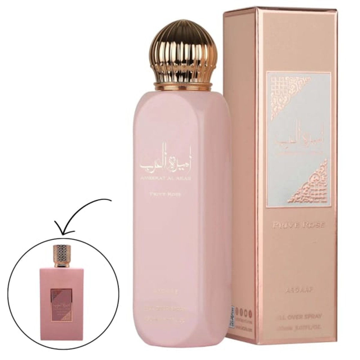 ASDAAF AMEER AL ARAB PRIVE ROSE ALL OVER SPRAY 150 ML