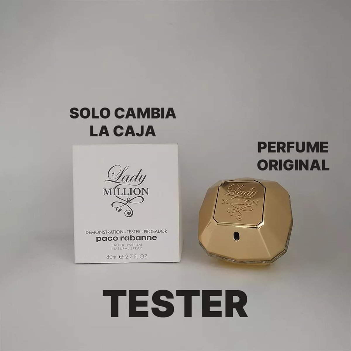 TESTER PACO RABANNE LADY MILLION EDP 80 ML