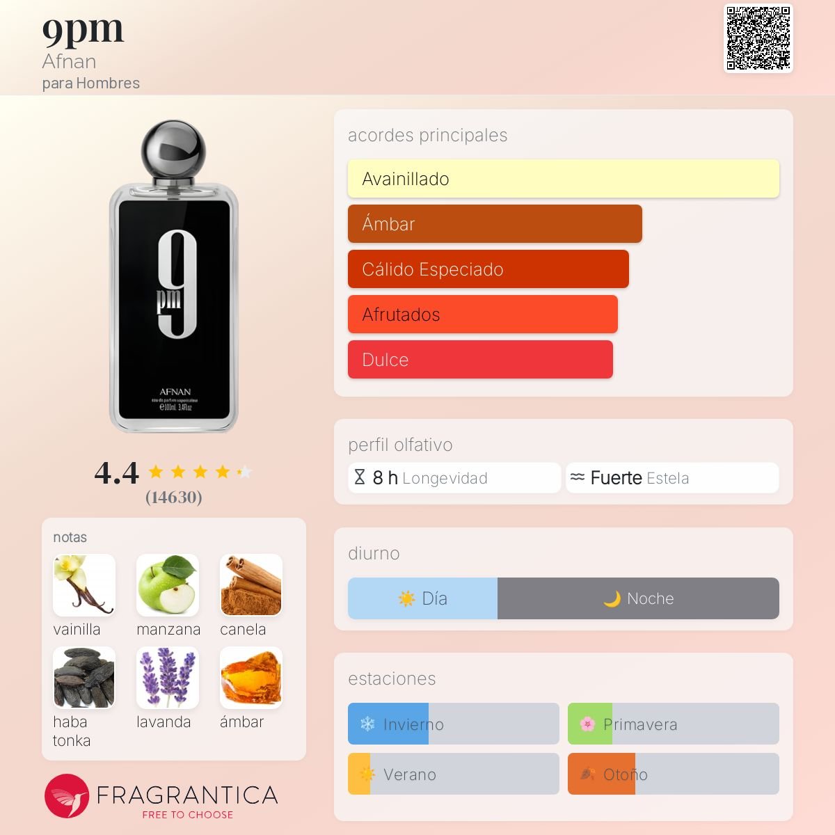 AFNAN 9 PM EDP 100 ML - 2