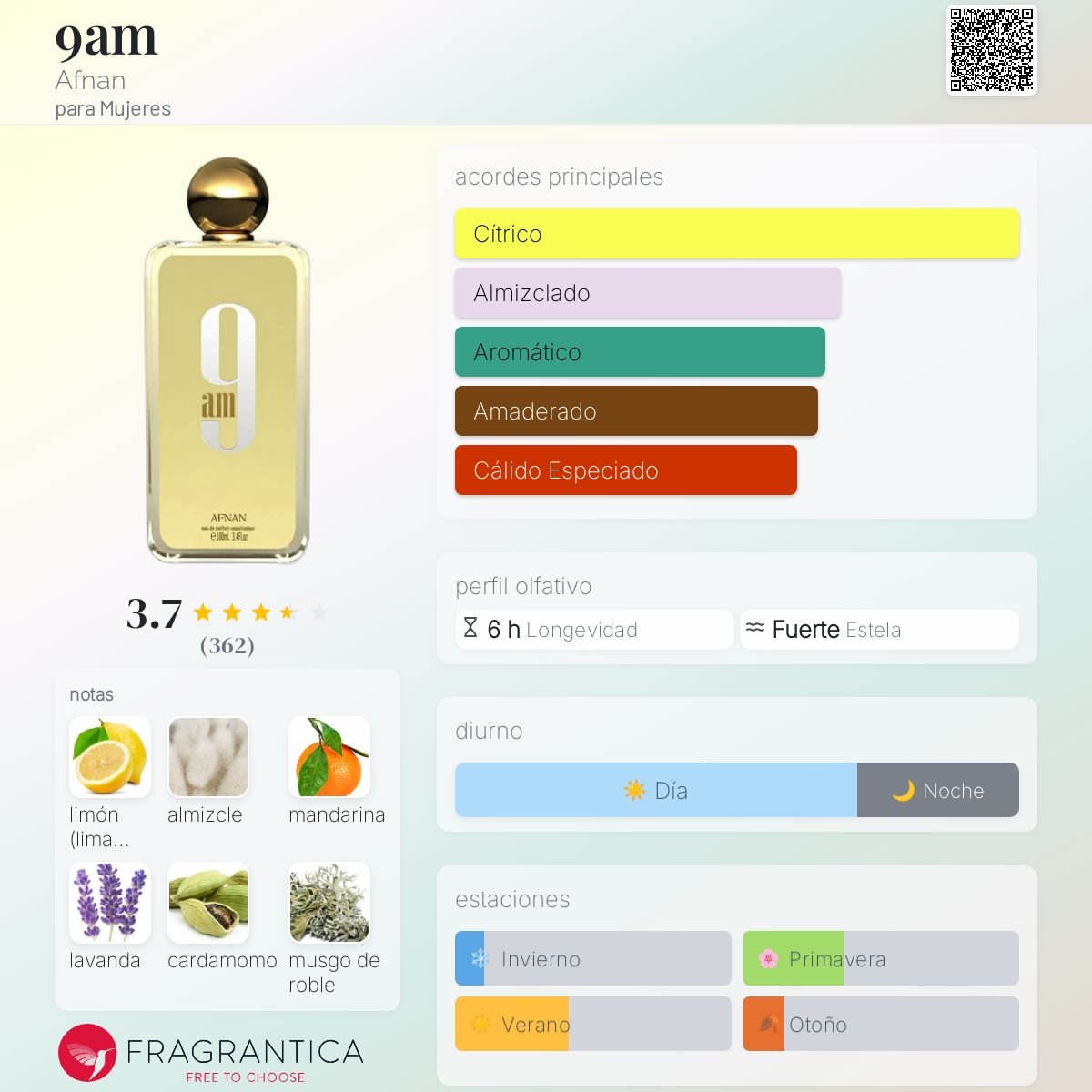 AFNAN 9AM EDP 100 ML - 2