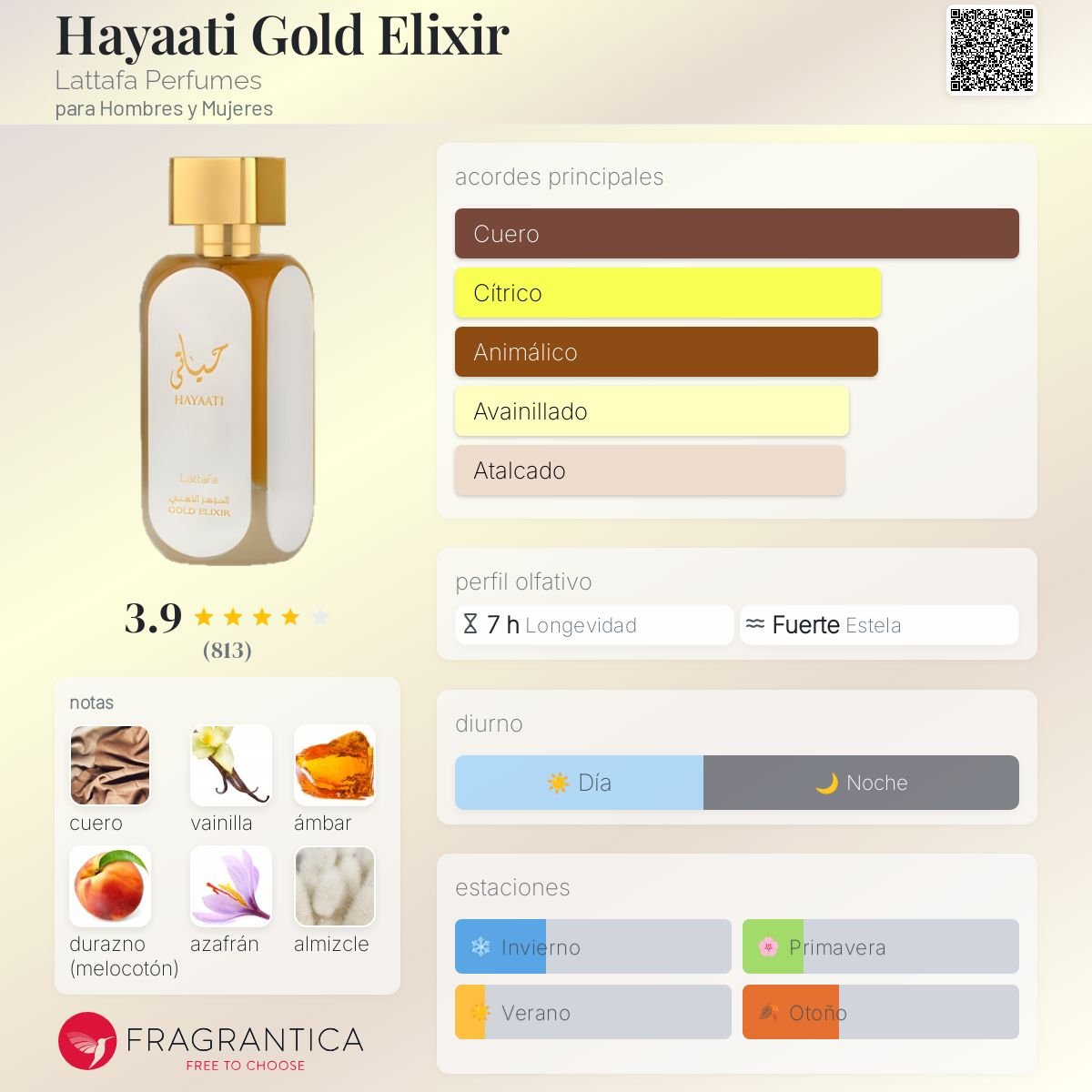 LATTAFA HAAYATI GOLD ELIXIR EDP 100 ML - 2