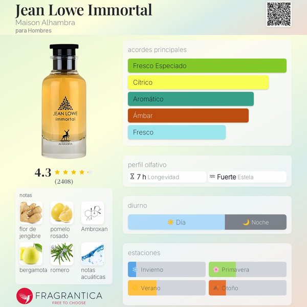 MAISON ALHAMBRA JEAN LOWE IMMORTAL EDP 100 ML