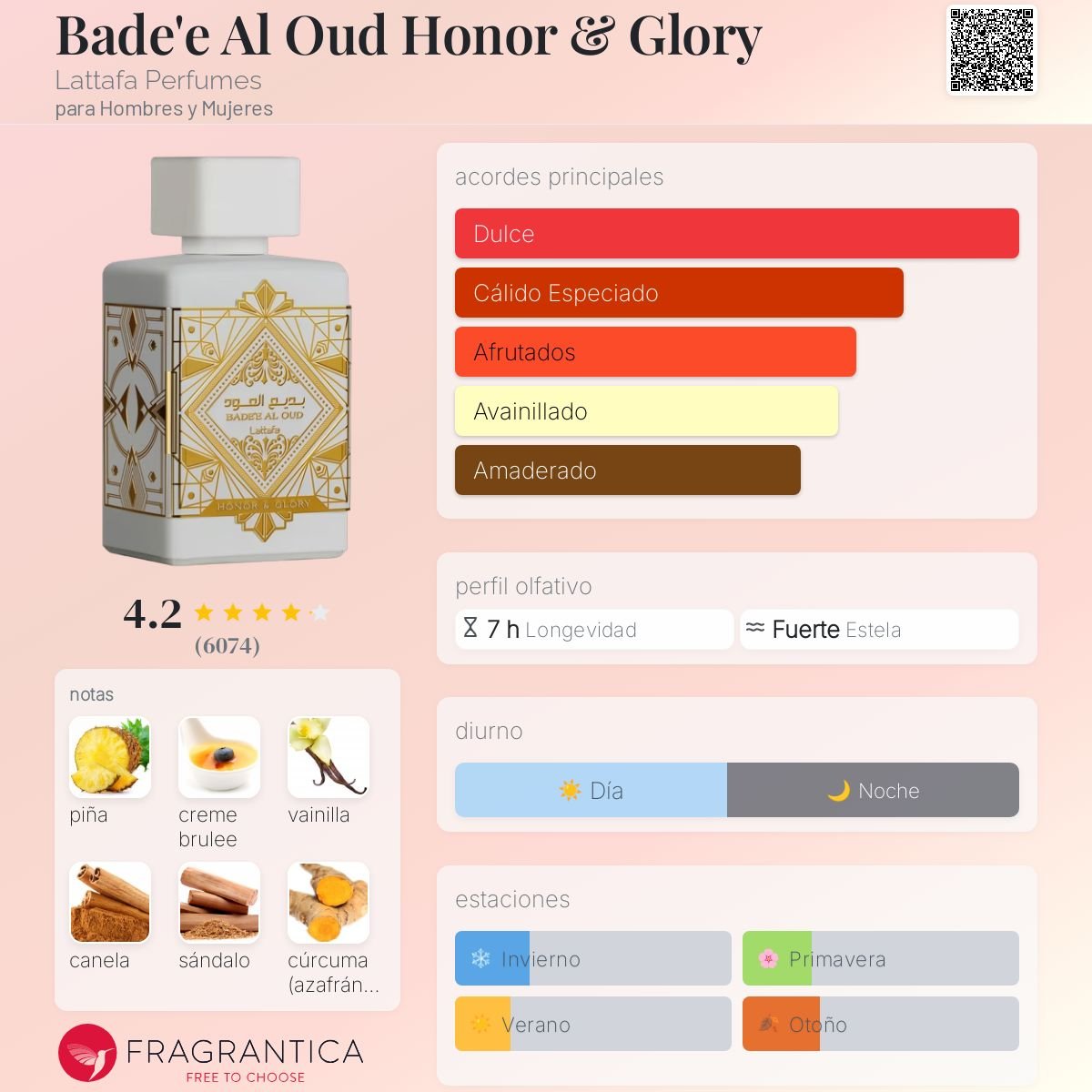 LATTAFA BADE'E AL OUD HONOR & GLORY EDP 100 ML - 2