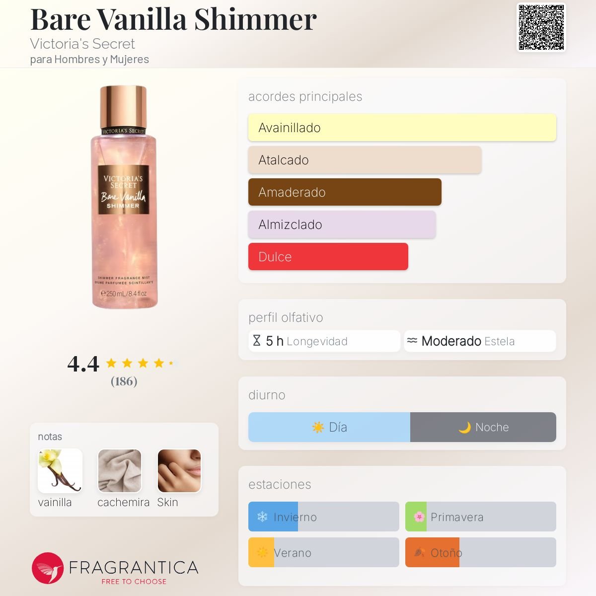 VICTORIA'S SECRET MIST CORPORAL CON BRILLO BARE VANILLA 250 ML - 2