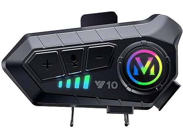 Auricular Bluetooth para Casco de Moto V10 🏍️🎧