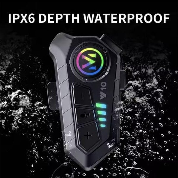 Auricular Bluetooth para Casco de Moto V10 🏍️🎧