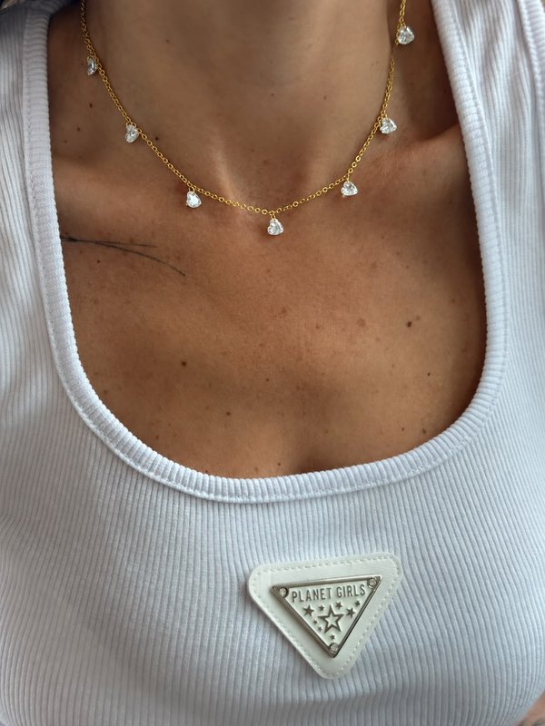 Cadena Choker de Corazón 