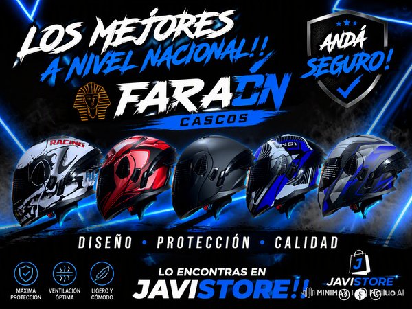 Cascos de la marca FARAÓN 