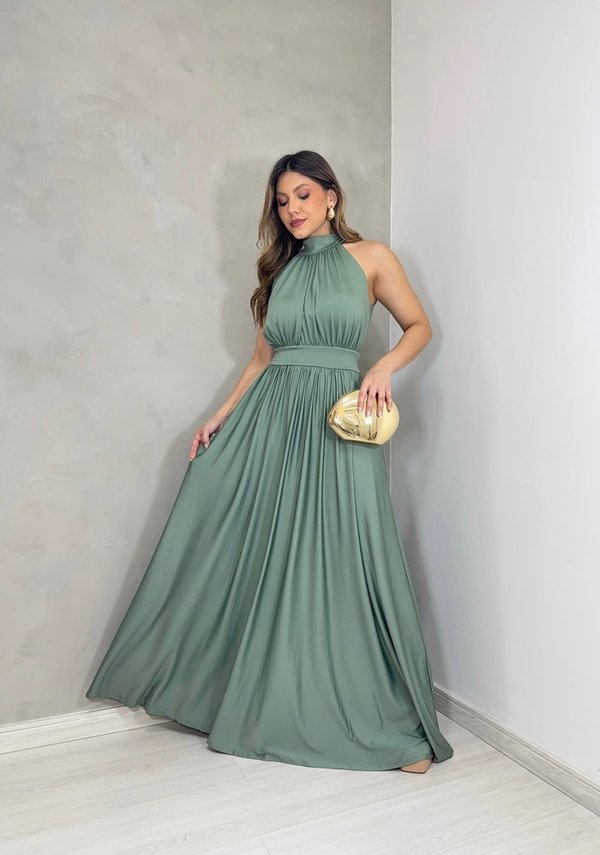 Vestido cuello alto 