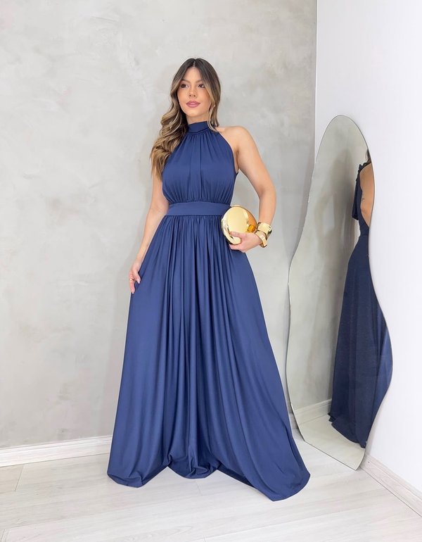 Vestido cuello alto 