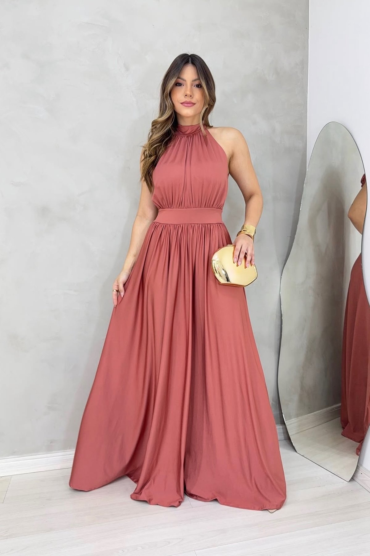 Vestido cuello alto  - 3