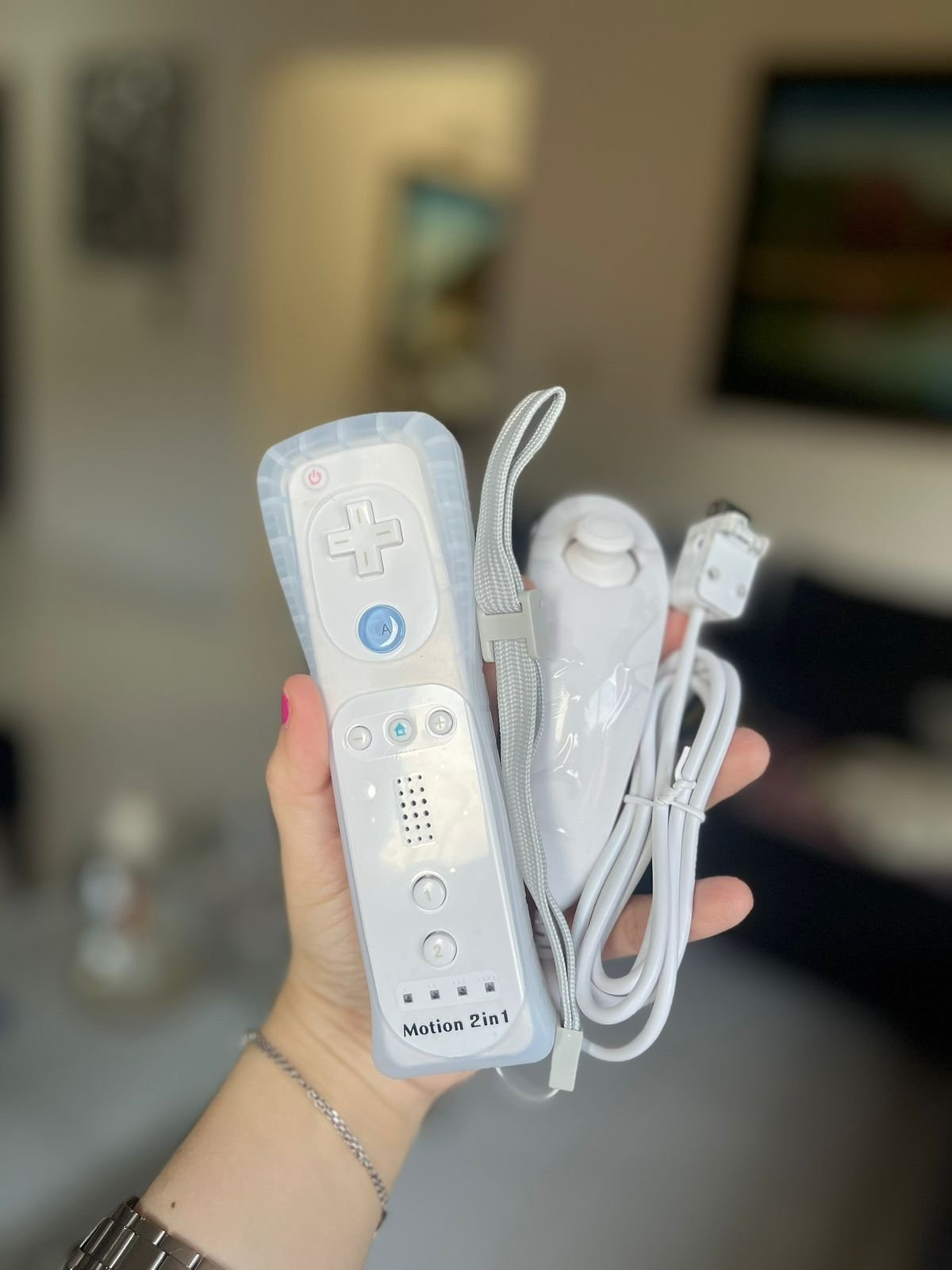 Control para Wii Genérico 2 en 1 con Motion Plus Integrado + Nunchuk. - 2