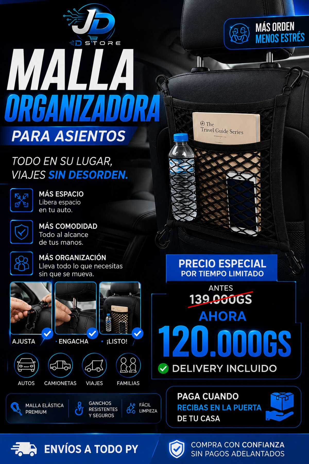 Malla Organizadora Para Asientos - 3