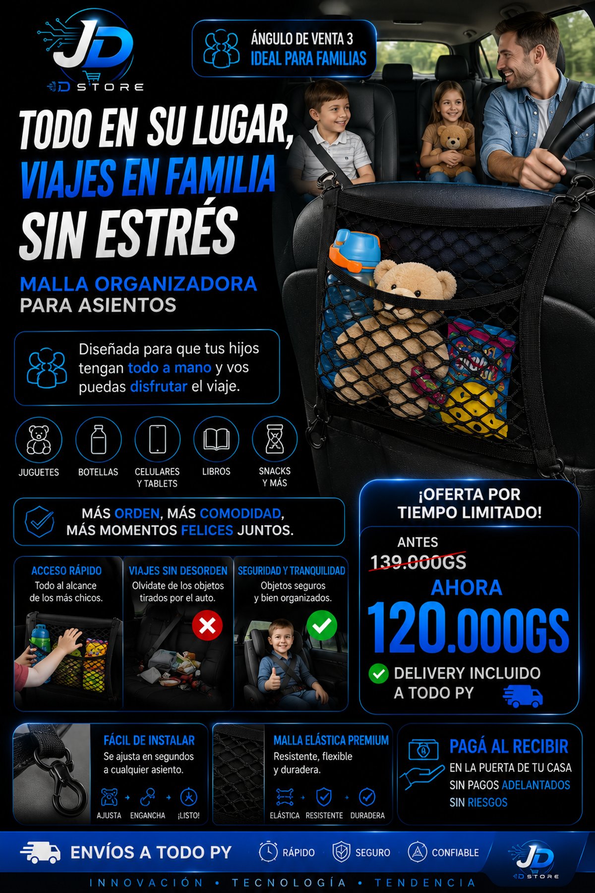 Malla Organizadora Para Asientos - 4