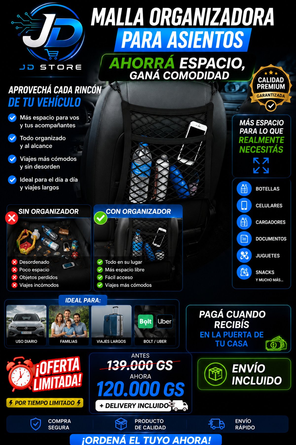 Malla Organizadora Para Asientos - 7