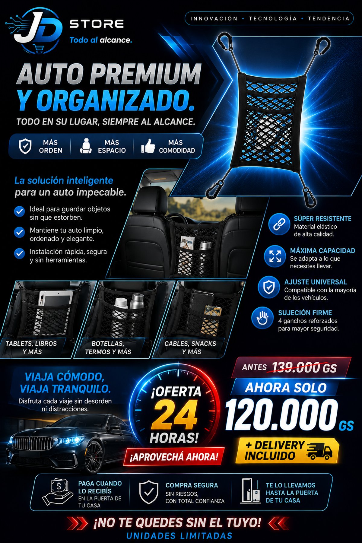 Malla Organizadora Para Asientos - 8
