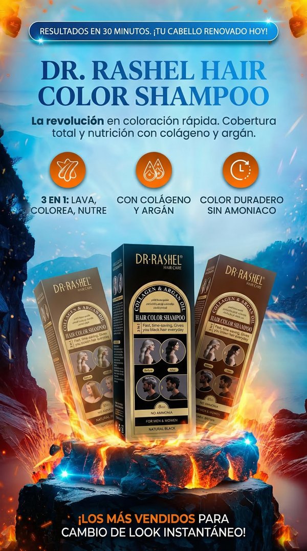 Shampoo Cubre Cana Rashel 400ml Original