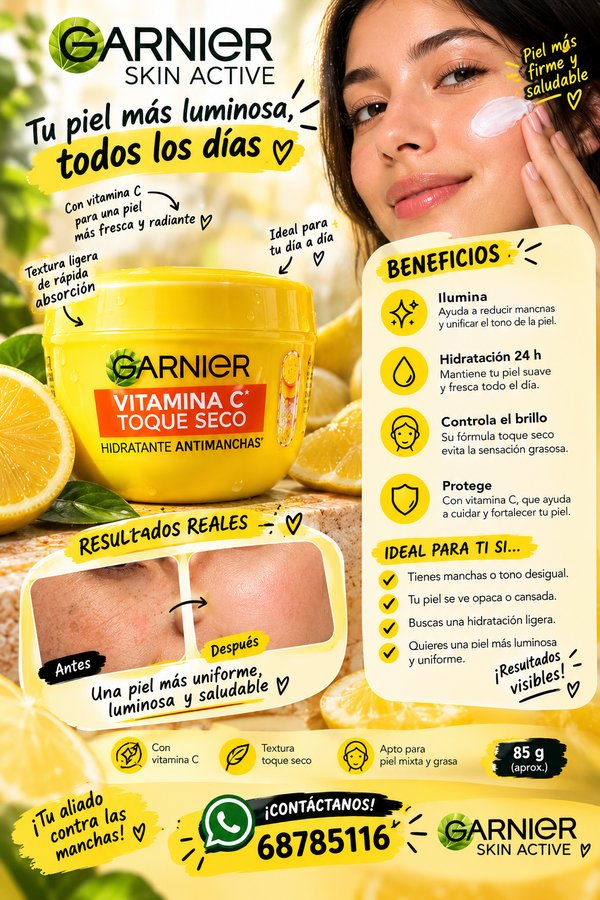 Oportunidad limitada cremas Garnier 