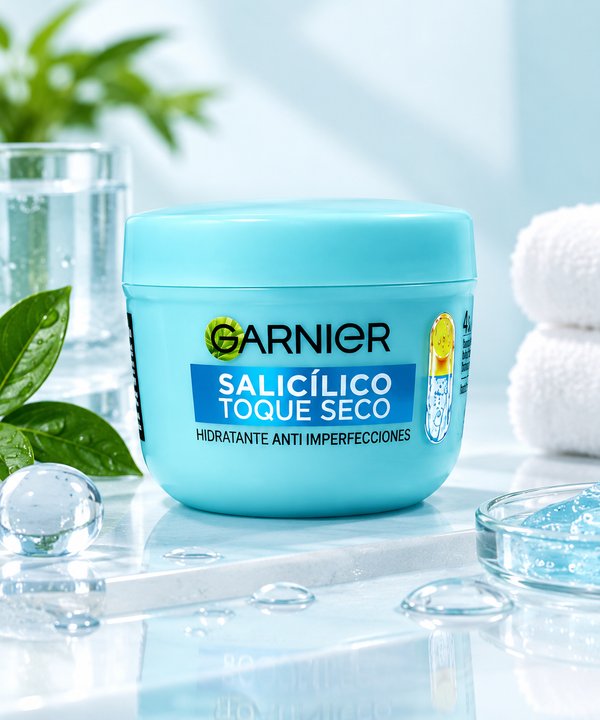 Crema Garnier con ácido salicílico 