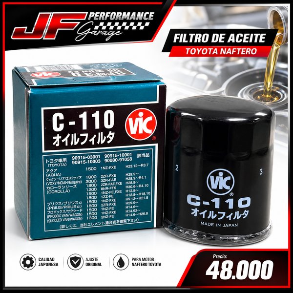 Filtro de aceite Toyota Naftero