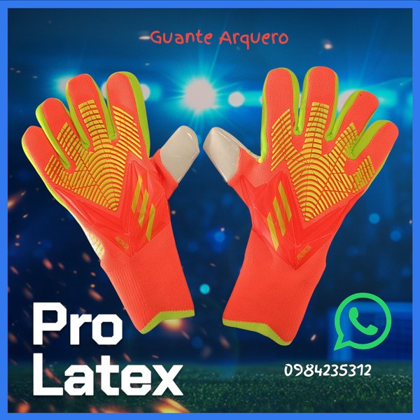 Guante Arquero Pro Latex Naranja Amarillo