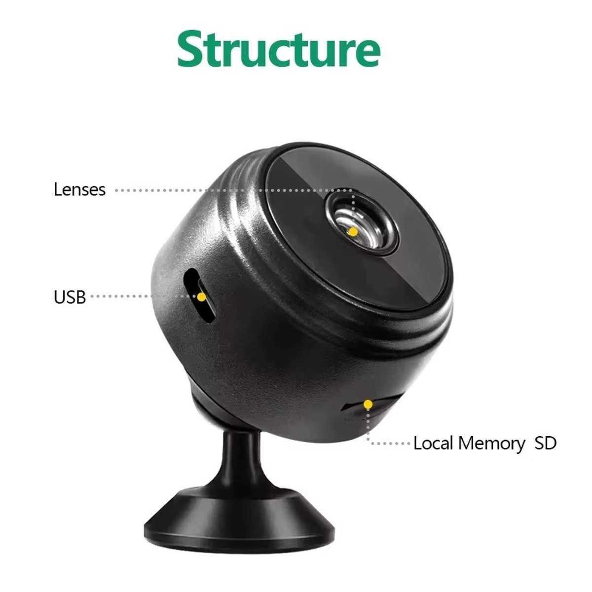 Mini Cámara de Seguridad Espia A9 AP-0048 - 7