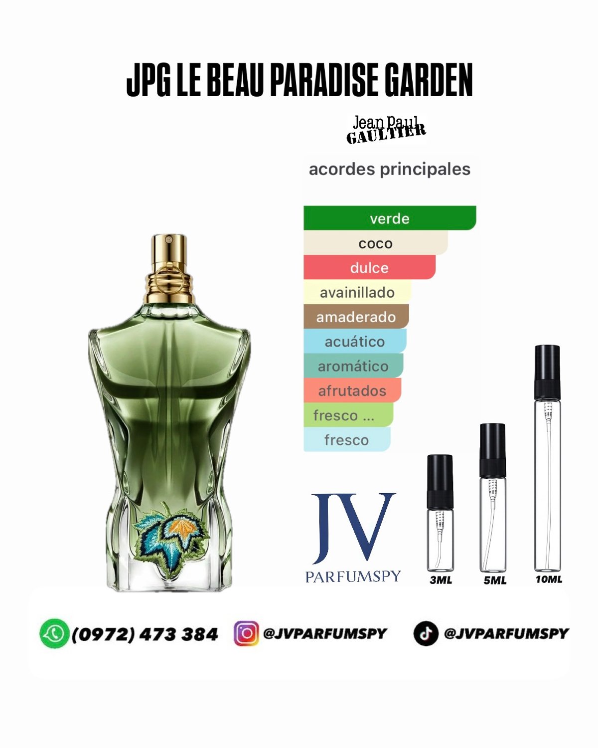 JEAN PAUL GAULTIER LE BEAU PARADISE GARDEN EDP