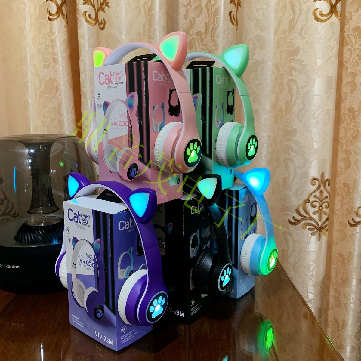 🔴AURICULAR CON OREJAS DE GATO INALAMBRICO🔴