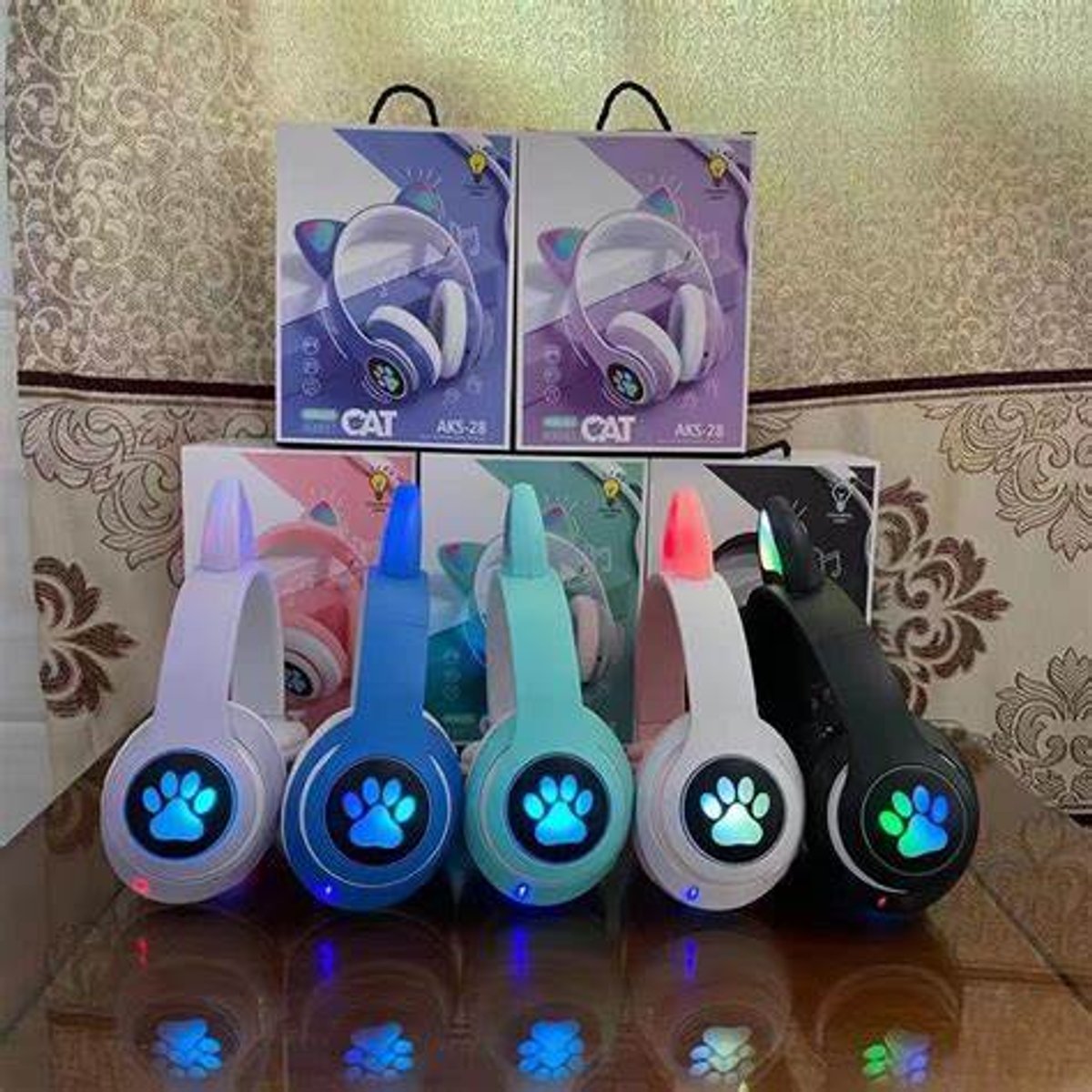 🔴AURICULAR CON OREJAS DE GATO INALAMBRICO🔴 - 3