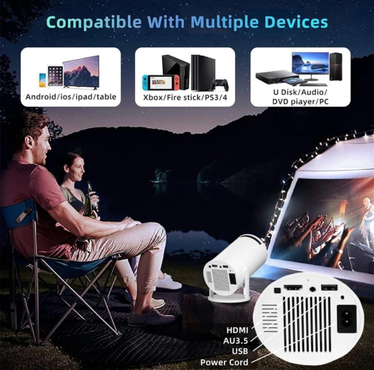 PROYECTOR INTELIGENTE HY300 PRO - 3