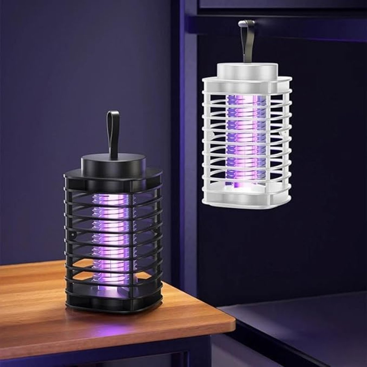 Lámpara eléctrica antimosquitos.