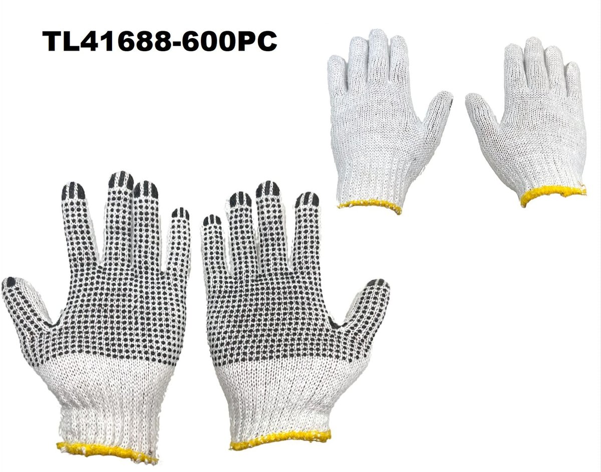 Guante antideslizante para albañil con puntitos x 12 unidades